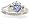 14K White Gold Genuine Heart Tanzanite Celtic Claddagh Ring - Size 4