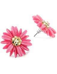 Tarina Tarantino "Classic" Pink Daisy Cake Post Earrings