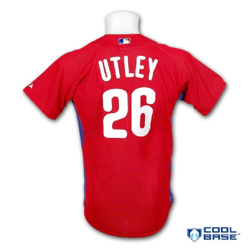 Buy Philadelphia Phillies Authentic Chase Utley COOL BASE Batting Practice Jersey by Majestic Athletic