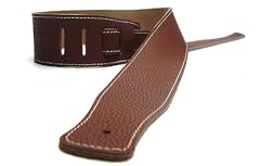 Tan Leather Guitar Strap for Electric/Acoustic/Bass Guitar