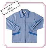 藤和 長袖スモック レディース 5L:オレンジ