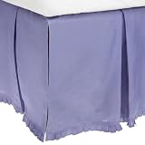 1891 by SFERRA Culotte Linen Full Bedskirt, Lavender by 1891 SFERRA