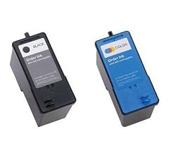 2-Pack (1BK+1C) DELL Remanufactured M4640 Black and M4646 Color 4640 4646 Ink Cartridges for 922 924 942 944 962 964 Printers