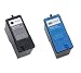 2-Pack (1 Black + 1 Color) Series 5 Hi-Yield Remanufactured Ink for M4640 M4646 Dell All-in-One 922 / 942 / 962 / 924 / 964 / 944 Printer