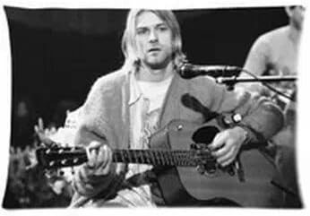Sweety Heart Custom Nirvana Kurt Cobain Pillowcase Soft Zippered Throw Pillow Cover Cushion Case Covers Fasfion Design Two Sides Printed Pillows