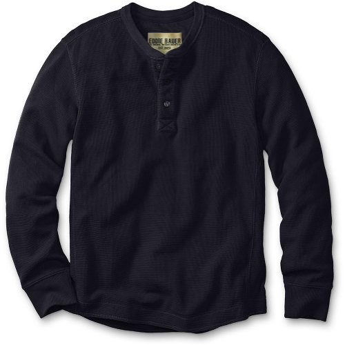 Eddie Bauer Classic Fit Signature Thermal Shirt Fatigue, Navy M Regular