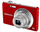 Samsung ST60 Digitalkamera  (12 Megapixel, 4-fach opt. Zoom, 6,86 cm (2,7 Zoll) TFT-LCD, Bildstabilisierung) rot