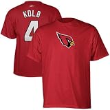 NFL Reebok Kevin Kolb Arizona Cardinals #4 Scrimmage Gear Player T-Shirt - Cardinal (Medium)