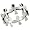 Sterling Silver Ankh Cross Ring Link Series (Available in Sizes 6 to 10) size 6