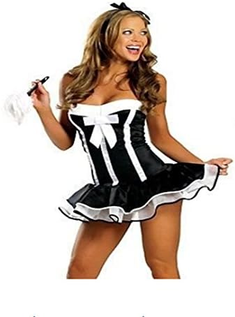 Lovelyshow Women's Sexy Classic Bunny Girl Outfit Cosplay Costume Set
