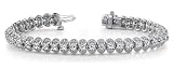41EgYHgSQ%2BL. SL160  14k White & Yellow Gold, Brilliant Filigree Diamond Bracelet, 4.99 ct. (Color: GH, Clarity: VS) Reviews