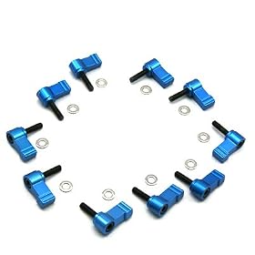 10pcs M5 Thread Knob Screw Clamp for 15mm Rods DSLR Rail System Rig Follow Focus Riser Shoulder Support Camera Base Plate (1)
