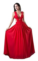 Sleeveless Chiffon/Silk Backless Evening Dress 