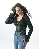Ladies Leather W/lace top