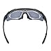 Sports Cycling Sunglasses for Men Women Cycling Riding Running Glasses (Black)