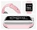 Apple Watch Band - FanTEK Soft Silicone Sport Style Replacement iWatch Strap for Apple Wrist Watch 38mm Models S/M Size (Vintage Rose)