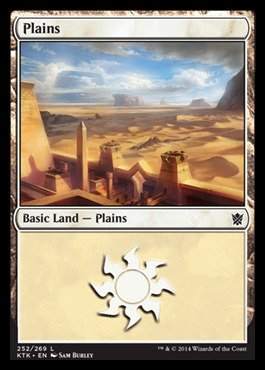 Magic: the Gathering - Plains (252/269) - Khans of Tarkir - Foil