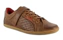 FENCHURCH FENSQUARE LEATHER TRAINERS WITH SINGLE VELCRO TAN