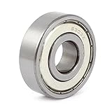 uxcell 深い溝のボールベアリング　6303ZZ　メタル　ダブルシールド　17x47x14mm