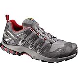 SALOMON XA Pro 3D Ultra GTX Men’s Trail Running Shoes, Silver/Red, UK10