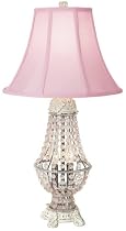 Pretty in Pink Beaded Body Table Lamp