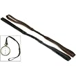2 Black Brown Leather Pocket Watch FOB Holder Railroad