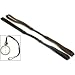 2 Black Brown Leather Pocket Watch FOB Holder Railroad