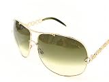 Roberto Cavalli - ROBERTO CAVALLI Telefo 374-S 374S Green Brown Lens 772 Gold Brown Frame Sunglasses - Size: 66-12-120