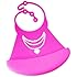 Cute Baby Bibs - Silicone with Crumb Catcher - Little Princess in Pink