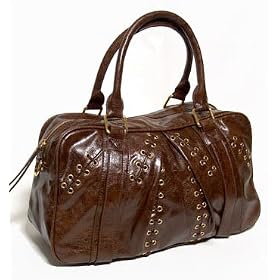 Brianna- Faux Leather Shoulder Bag with Lacing Detail