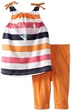 Carters Watch the Wear Baby-Girls Infant 2 Piece Striped Heart Tunic With Leggings
