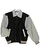 BLACK WOOL BODY: Assorted Color Leather Sleeves