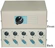 HD15 (VGA) Female / DIN5 Female, ABCD 4 Way Switch Box