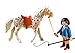 Playmobil Knabstrupper Horse with Trainer and Stable