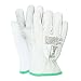 Magid 12501 PowerMaster Goatskin Leather Low Voltage Linesman Protector Glove, Work, 9-1/2" Length, Size 10, Pearl