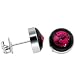 6mm Bezel January Birthstone Stud Earrings