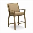Granville Stationary Bar Stool with Cushions Finish: Aged Green, Fabric: Chenillela - Spa