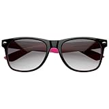 Two Tone Color Neon Classic Wayfarer Style Sunglasses