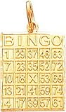 Charm - 14kt Gold Bingo Card Charm