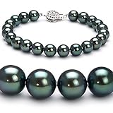 Black 7.5-8mm AAA Japanese Akoya Pearl Bracelet