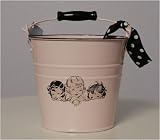 Vintage-style Pink French Girls Baby Bucket