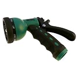 Hose Nozzle Pistol Super Sprayer  Auto Shut off Green 9 Positionlawn Garden Outdoor Water Saver Cons