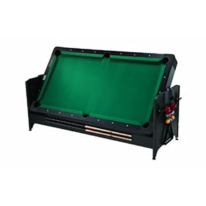 Fat Cat Pockey 7ft Black 3-in-1 Air Hockey, Billiards, and Table Tennis Table