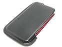 Micropix - Luxury Black Leather Case For iPod Touch 2nd & 3rd Generation - 8GB / 16GB / 32GB / 64GB