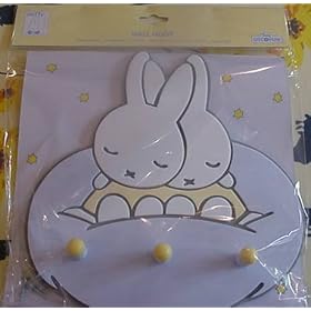Dick Bruna Miffy 3 Peg Wall Hook