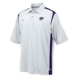 Nike Kansas State Wildcats White Goal To Go 2008 Coaches Sideline Polo