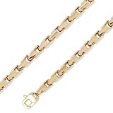 14K Solid Yellow Gold HipHop Bullet Chain Necklace 6.5mm (1/4) 24 41EhEYMouSL. SL160 14K Solid Yellow Gold HipHop Bullet Chain Necklace 6.5mm (1/4) 24