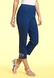 Roamans Plus Size Nautical Detail Capri