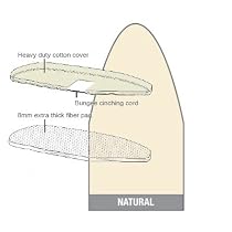 Ironing Board Cover & Pad One Piece Moderate (49x18) in Natural (IBC944982) by Polder
