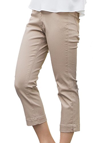 クロップドパンツ ストレッチ レディース パンツ ズボン ボトムス きれいめ カジュアル 美脚パンツ 30代 40代 女性 通勤 お仕事 お食事 春 夏 秋 冬 おしゃれ 大人 お出かけ　アミアンハウス 7分丈 オールシーズン